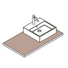 Robinet adapté pour lavabo carré - Ruck