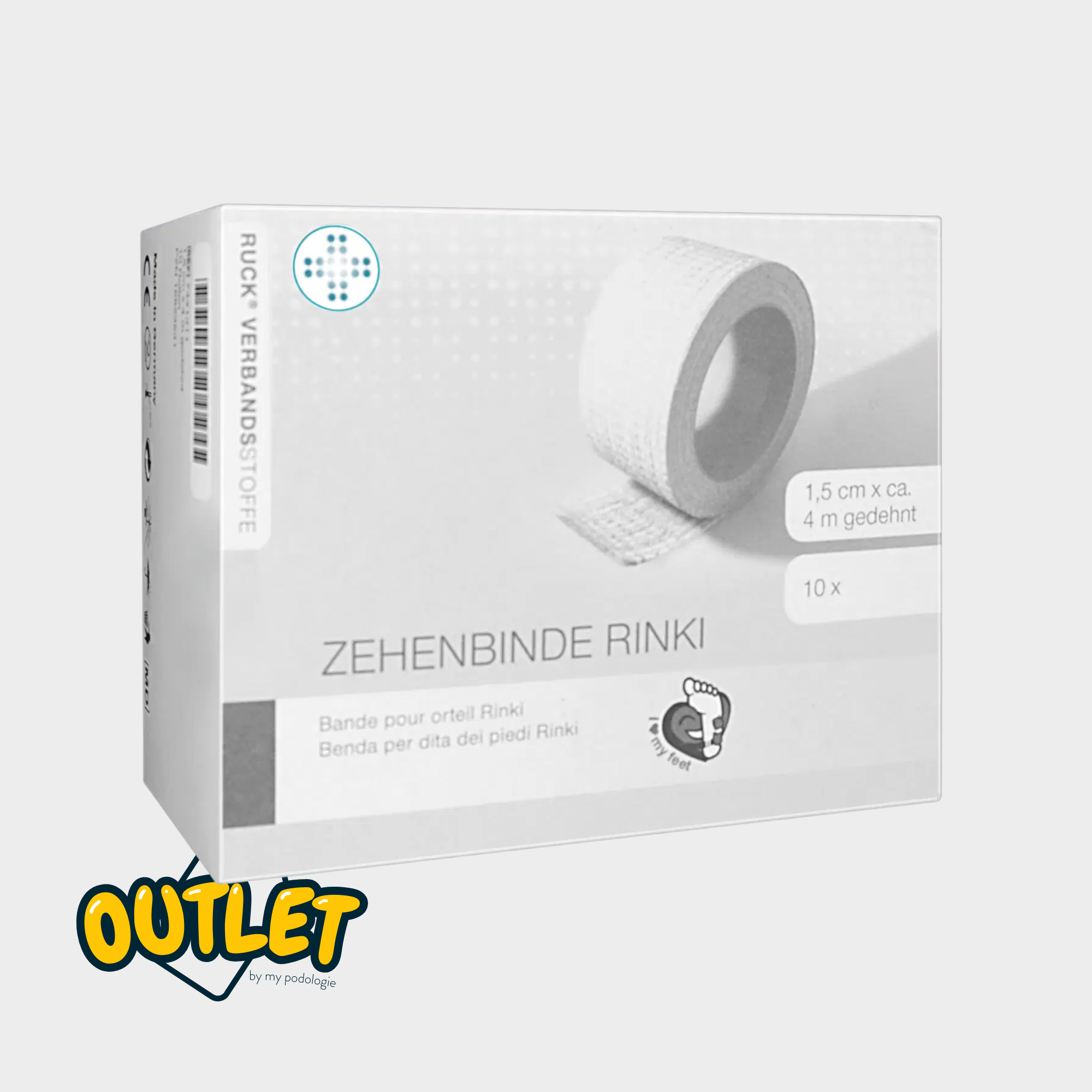 Rouleaux de bandage pour orteil x10 - 1,5 cm x 4 m -  Ruck // Destockage Destockage 