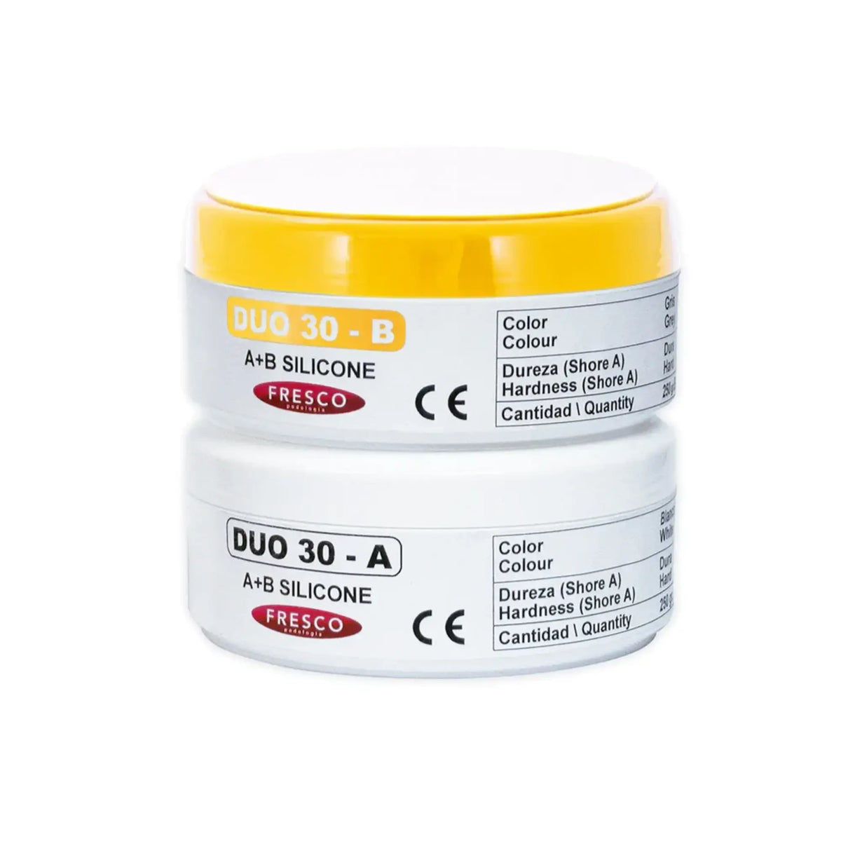 Silicone orthoplastie DUO 30 - A + B - Shore A 30-32 - 250 g - Fresco Fresco Podologia 