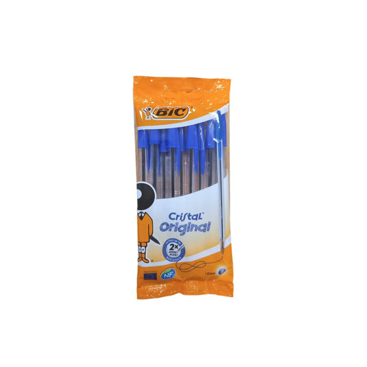Ballpoint pens - medium blue 1 mm - Cristal Original - 8 pieces - BIC Bic 
