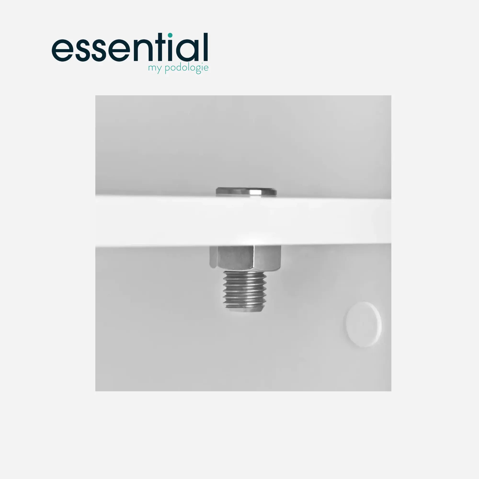 Röhrenförmiger Vergrößerungslampenhalter aus Edelstahl – Essential von My Podologie Essential 