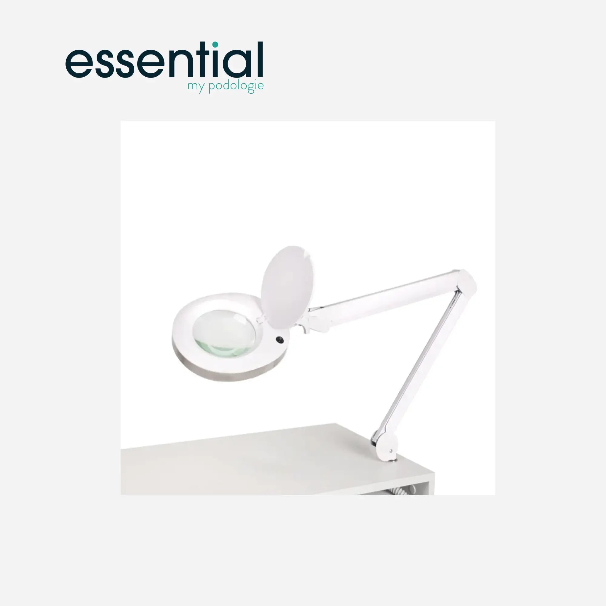 Röhrenförmiger Vergrößerungslampenhalter aus Edelstahl – Essential von My Podologie Essential 